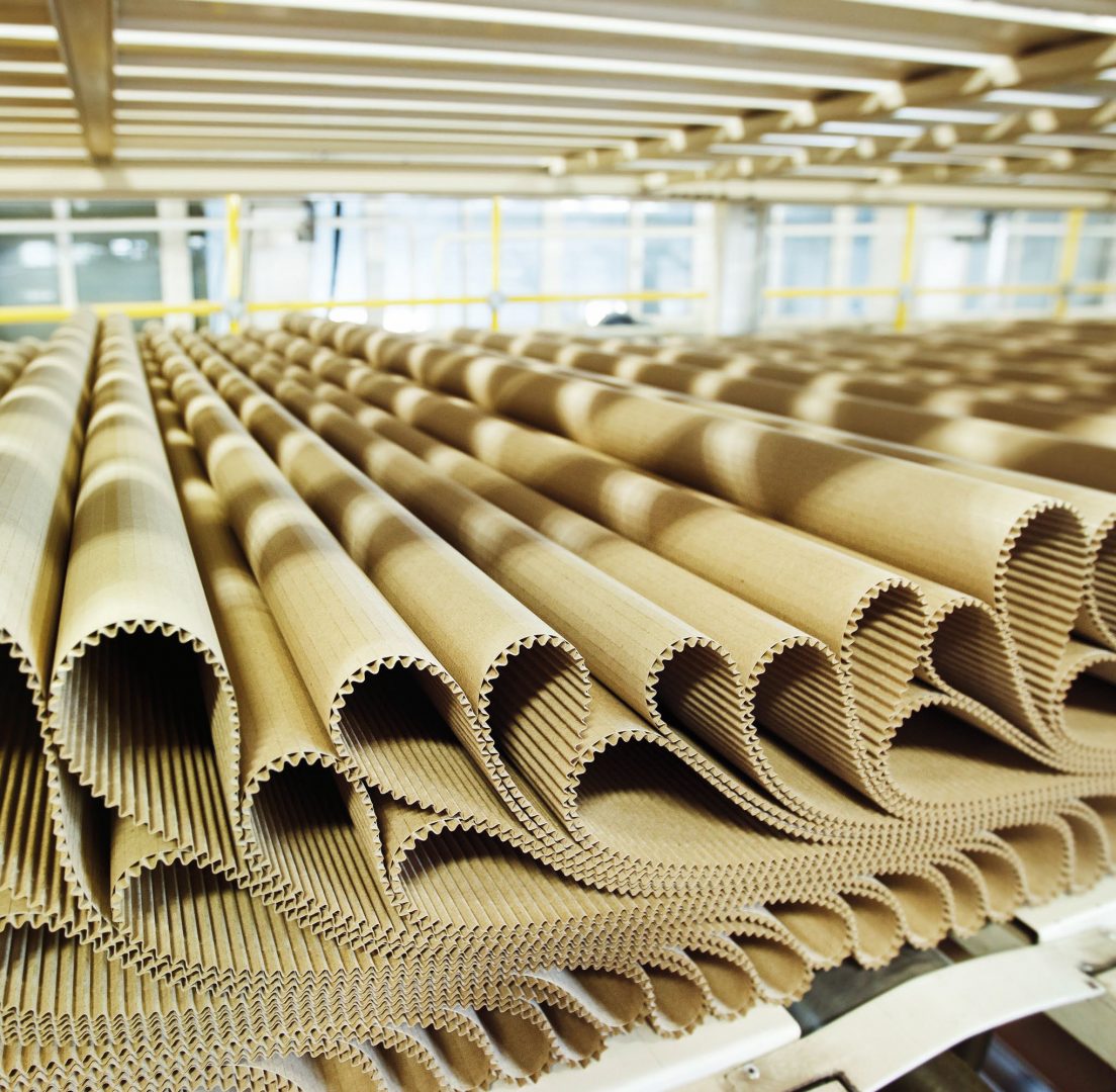 Production de cartons ondulés pour fabrication d'emballages