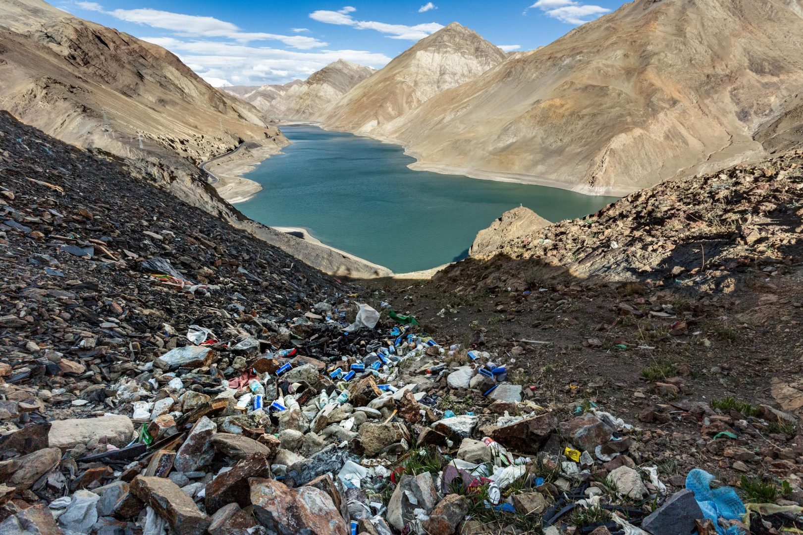 déchets en montagne