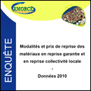 Enquête Amorce - Modalités et prix de reprise des matériaux en reprise garantie et en reprise collectivité locale