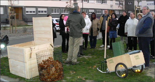 installation d'un composteur collectif