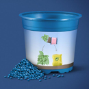 Pot pour horticulture en plastique recyclé ( photo Pöppelmann)