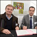 Guy Hervé (Président de la LPO Yonne) et Sylvain Joannon (DG de Coved)