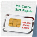 Carte SIM en papier