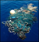Déchets flottants dans l'océan
