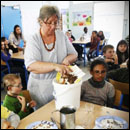 Récuperation des déchets à la cantine