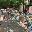 Amoncellement de déchets en Corse